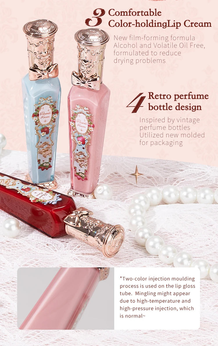 Flower Knows Strawberry Rococo Series Cloud Lip Cream Lipsticks 3.5g