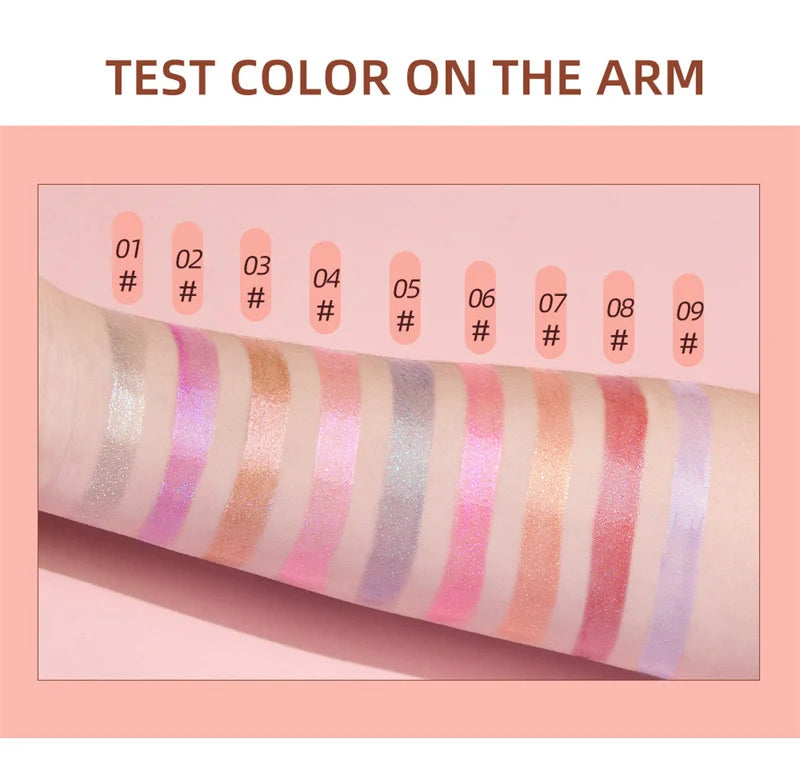 15 Colors Glitter Liquid Lipglaze Tint Laser Holographic Lipsticks Cosmetics Shiny Pigment Waterproof Makeup Women Lipglosses