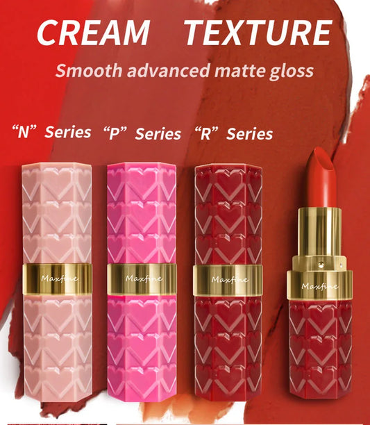 Nude Matte Lipsticks 4 Colors Waterproof Long Lasting Lip Stick Not Fading Sexy Nude Red Pink Velvet Lipsticks Makeup Cosmetic - Glowing Love