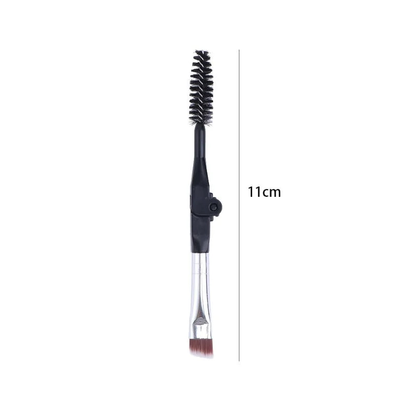 Tool Eyelash Separator Portable  Mascara  Applicator Duo Angled  Eyebrow  Brush Foldable Eyebrow Brush Spoolie Brush lash brush - Glowing Love