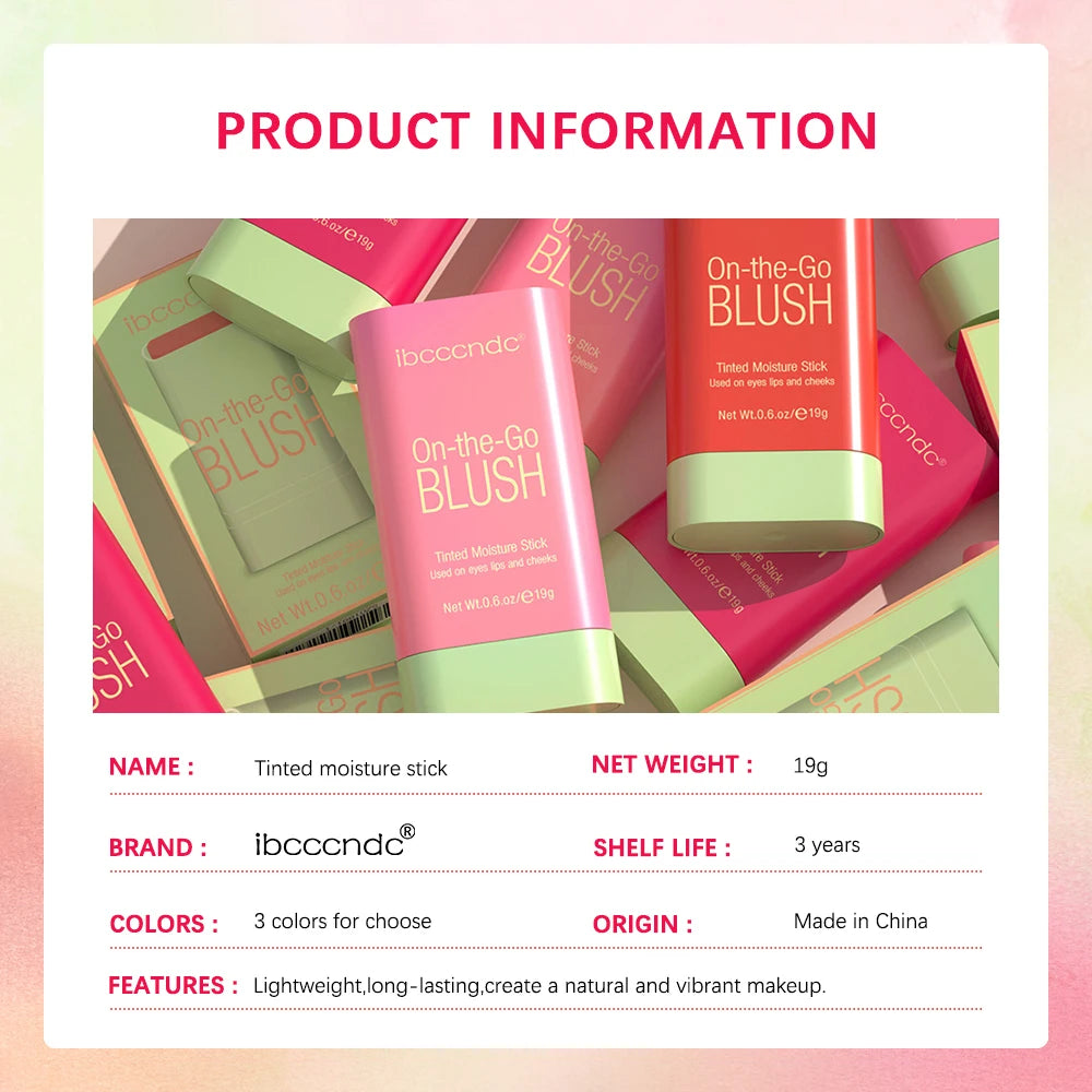 PixiBlush Cosmetic Blush Makeup Products Make Up Blusher Cosmetics Pink Blush in Bar Korean Palette Long lasting Matte Stick