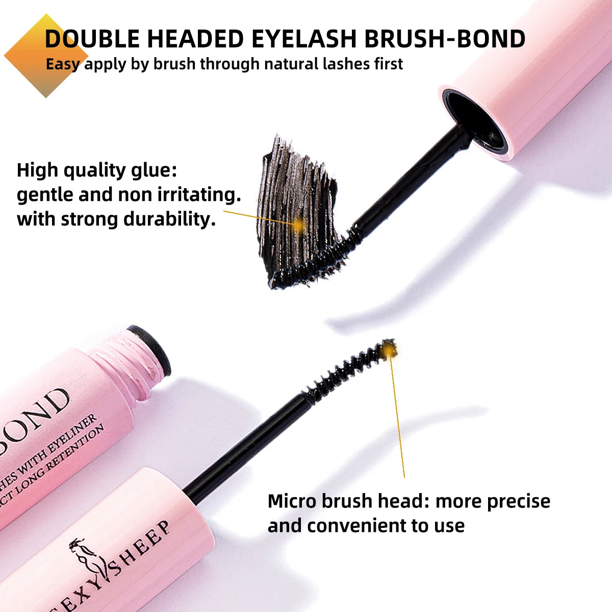 DIY False Eyelashes Clusters Extensions Individual Lashes Cluster Natural Segmented With glue,Remover,lash brush，tweezers - Glowing Love