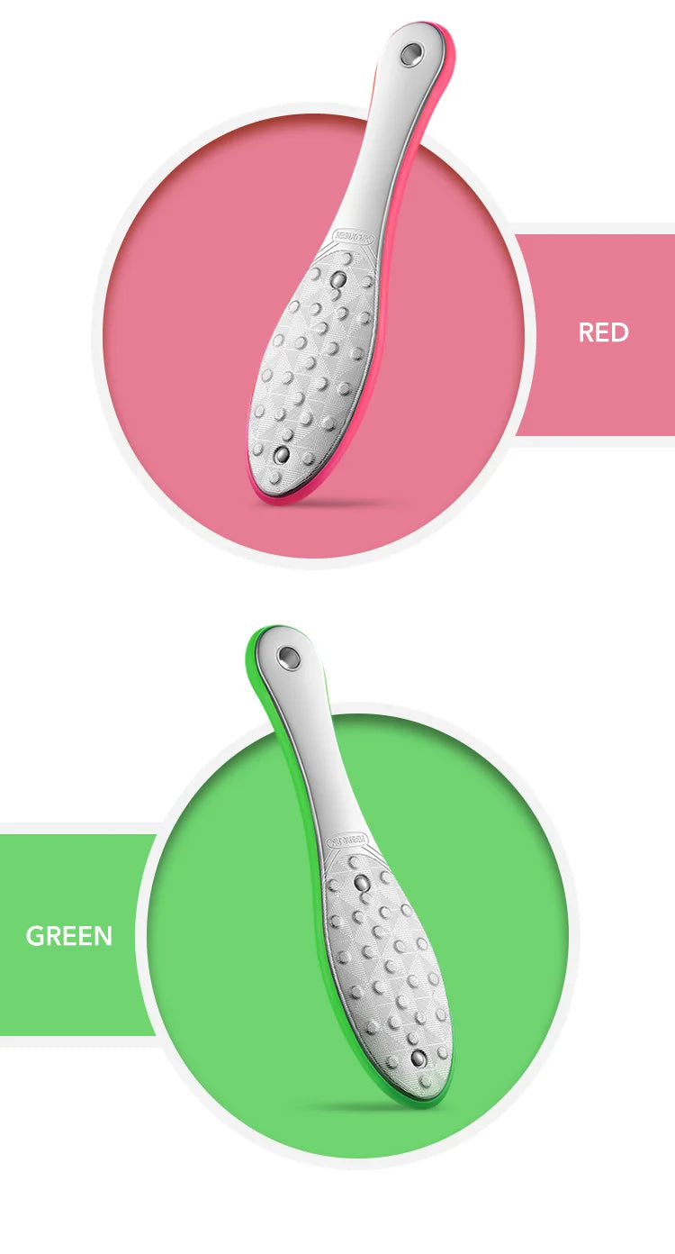 MR.GREEN Double Sided Foot File Pedicure Foot Care Tools Dead Skin Callus Remover Stainless Steel Professional