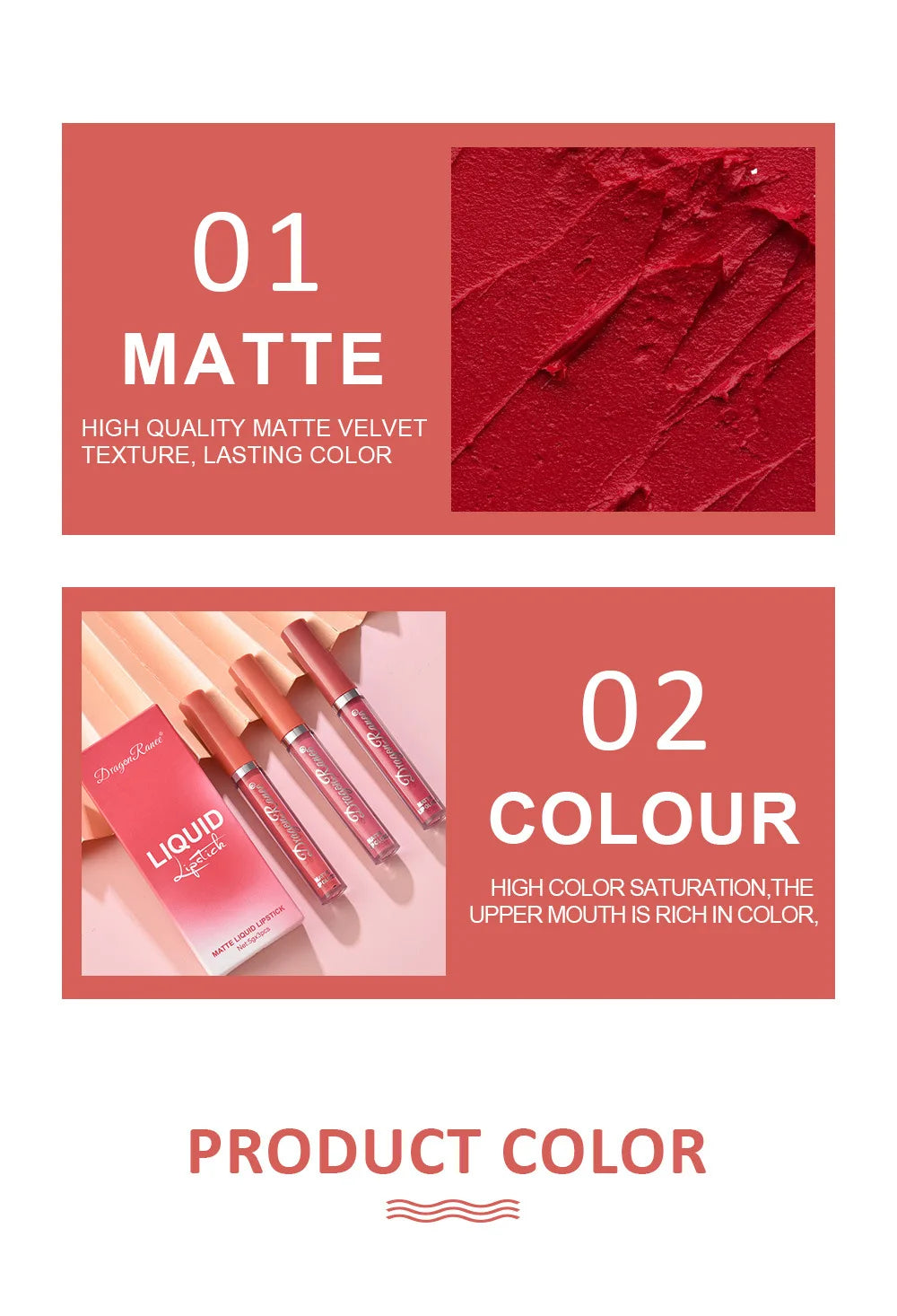 3 PCS Liquid Lipsticks Set Long Lasting Make Up For Women Korean Beauty Cosmetics Matte Lipsticks Waterproof Long lasting - Glowing Love
