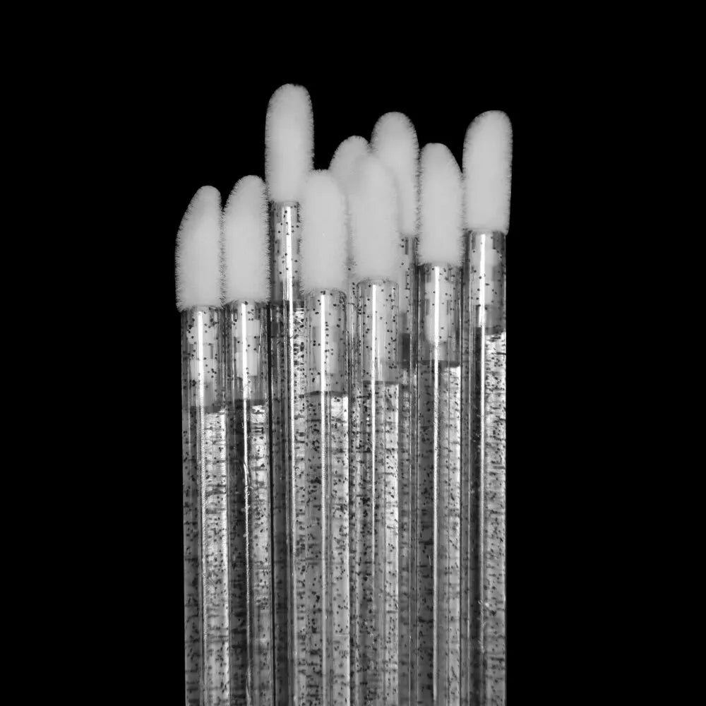 50Pcs Disposable Eyelash Eyebrow Brushes Gloss Swabs Lash Brush Eyeshadow Gloss Mascara Brushes - Glowing Love