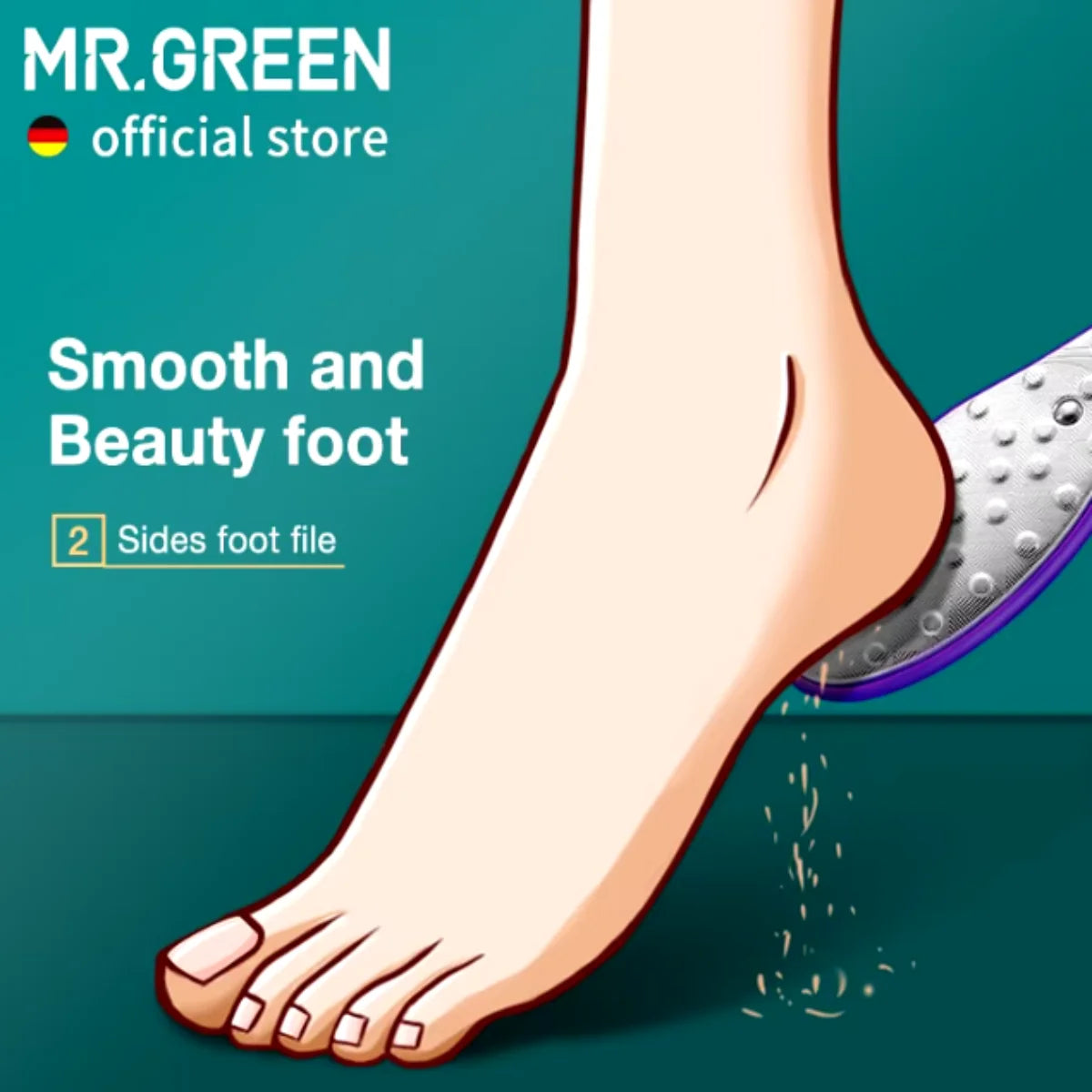 Double Sided Foot File Pedicure Foot Care Tools Dead Skin Callus Remover Stainless Steel Professional - Glowing Love