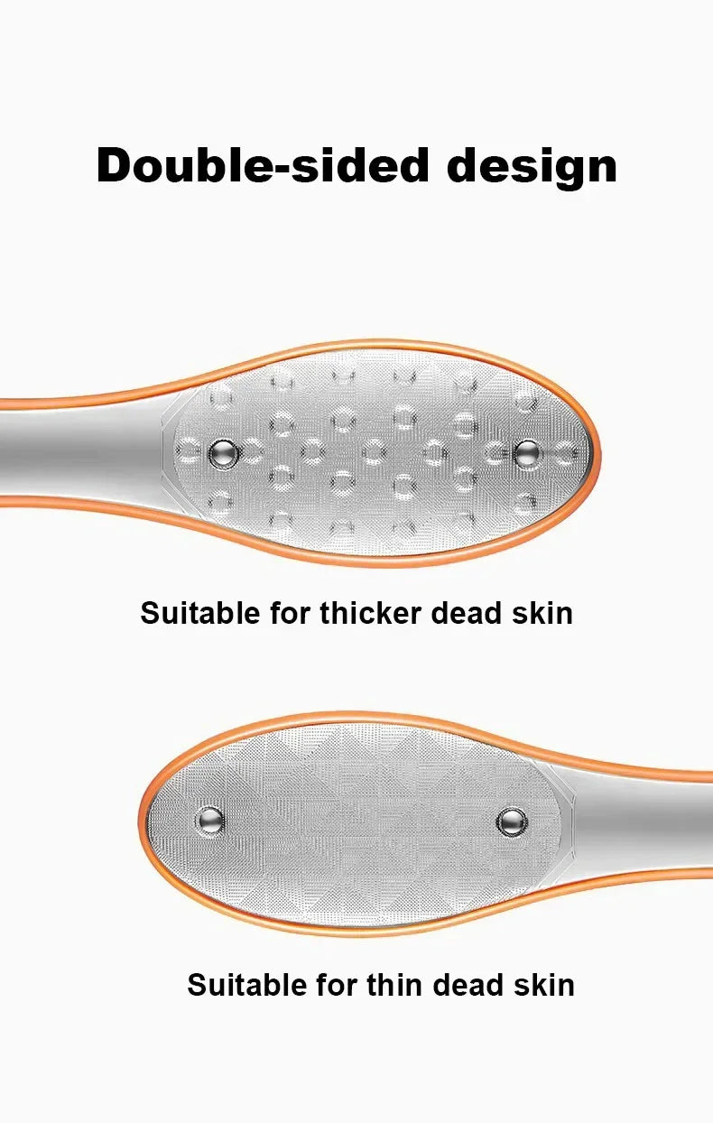 Double Sided Foot File Pedicure Foot Care Tools Dead Skin Callus Remover Stainless Steel Professional - Glowing Love