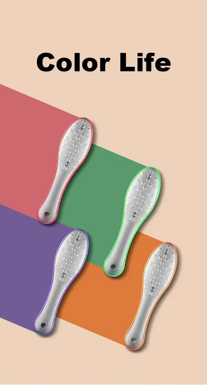 Double Sided Foot File Pedicure Foot Care Tools Dead Skin Callus Remover Stainless Steel Professional