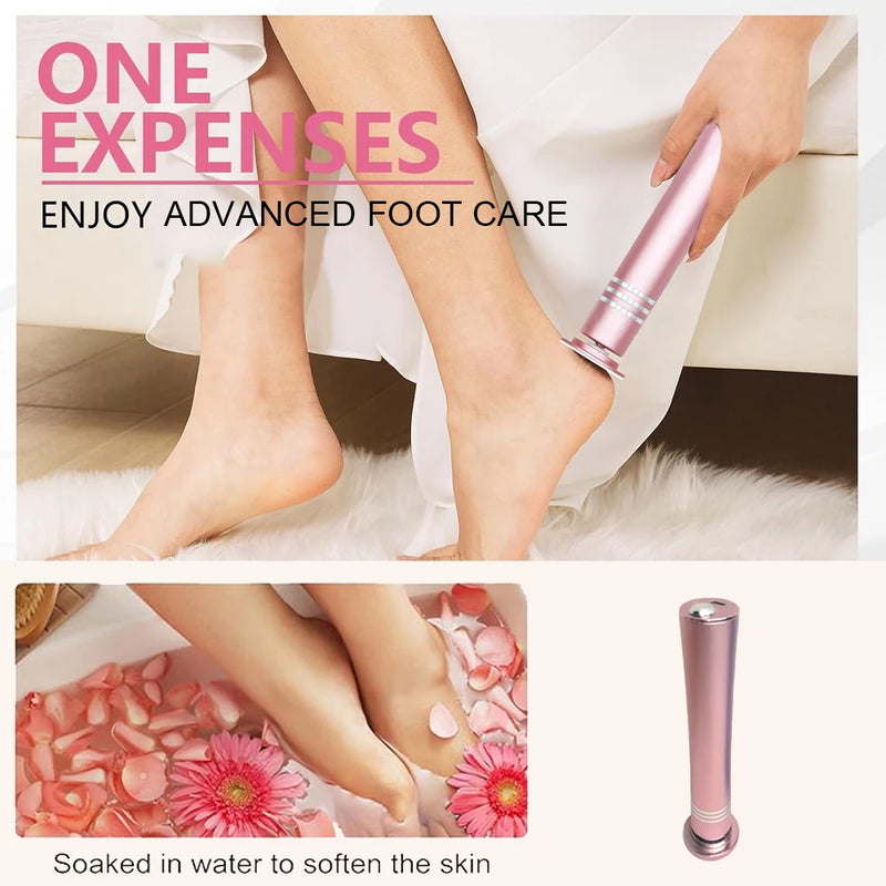 Electric foot grinder, pedicure foot file, one-click control for removing crusty and cracked skin, rechargeable