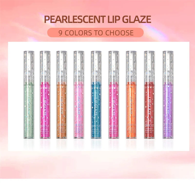 15 Colors Glitter Liquid Lipglaze Tint Laser Holographic Lipsticks Cosmetics Shiny Pigment Waterproof Makeup Women Lipglosses - Glowing Love