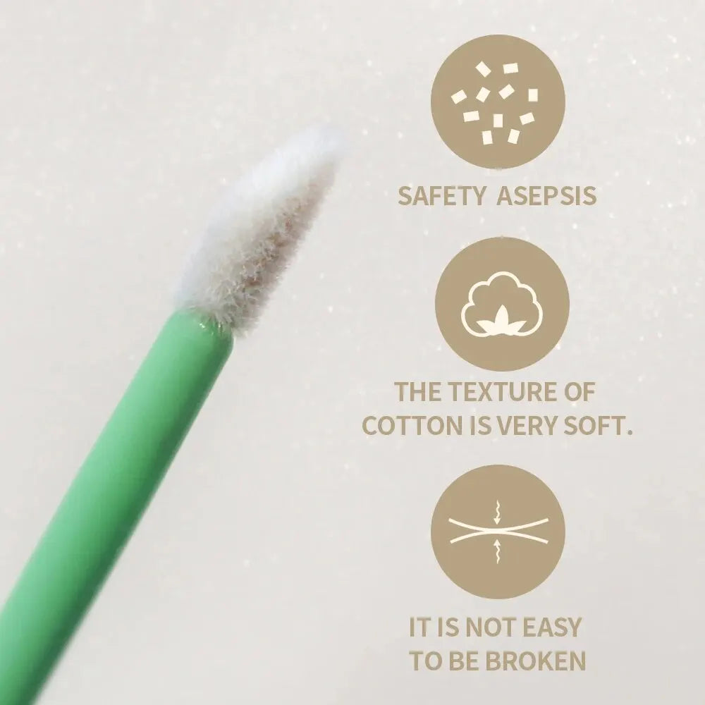 50Pcs Disposable Eyelash Eyebrow Brushes Gloss Swabs Lash Brush Eyeshadow Gloss Mascara Brushes - Glowing Love