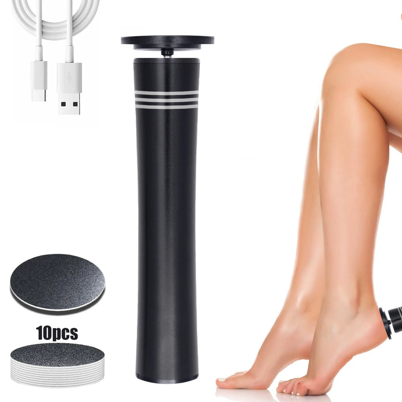 Electric foot grinder, pedicure foot file, one-click control for removing crusty and cracked skin, rechargeable