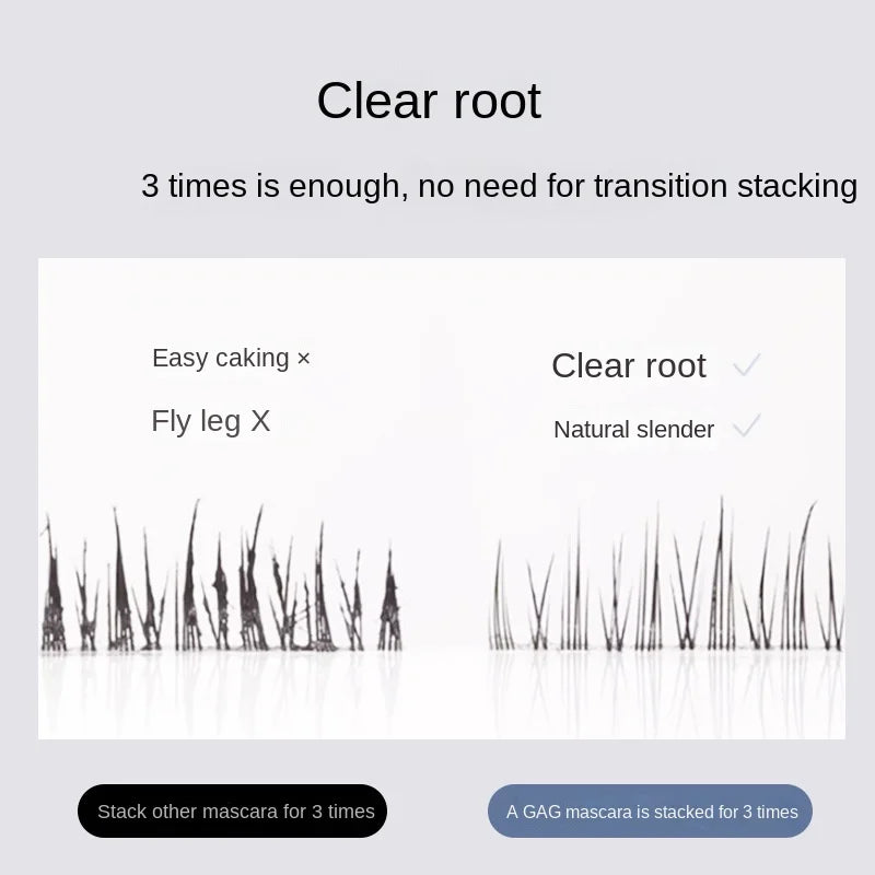 AGAG High Washable Mascara Makeup,Volumizing,Lengthening,Defining,Curling Waterproof Mascara Carbon Black