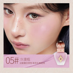 Liquid Blush Makeup - Blendable & Buildable Lightweight Cheek Color Blush Cream Natural Brighten Contouring Korean Cosmetics
