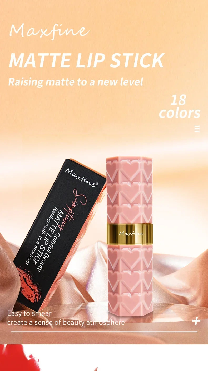 Nude Matte Lipsticks 4 Colors Waterproof Long Lasting Lip Stick Not Fading Sexy Nude Red Pink Velvet Lipsticks Makeup Cosmetic