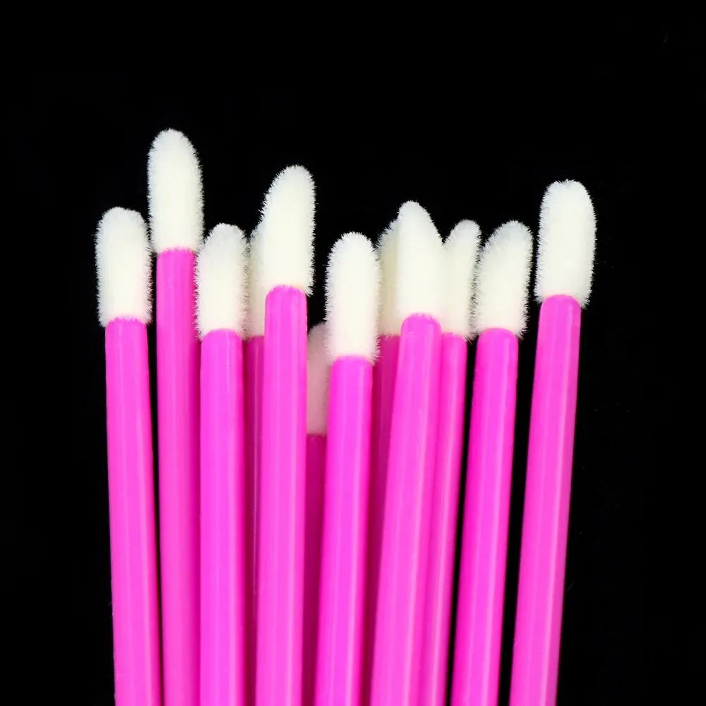 50Pcs Disposable Eyelash Eyebrow Brushes Gloss Swabs Lash Brush Eyeshadow Gloss Mascara Brushes - Glowing Love