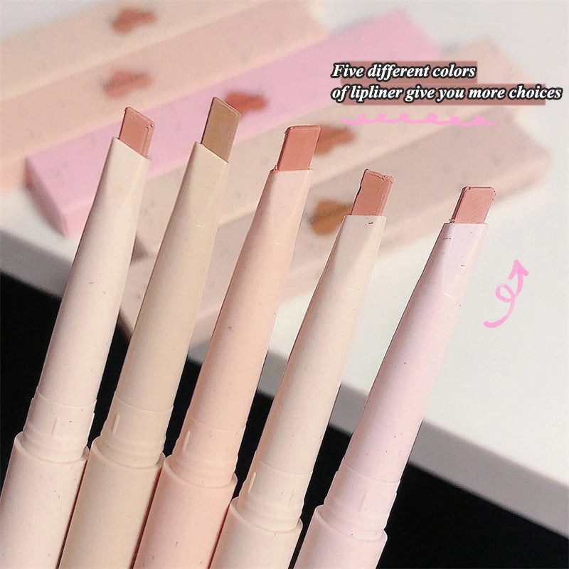 5 Colors Cosmetic Professional Lipliner Waterproof Long-lasting Lady Charming Lip Liner Soft Pencil Contour Makeup Lipsticks - Glowing Love