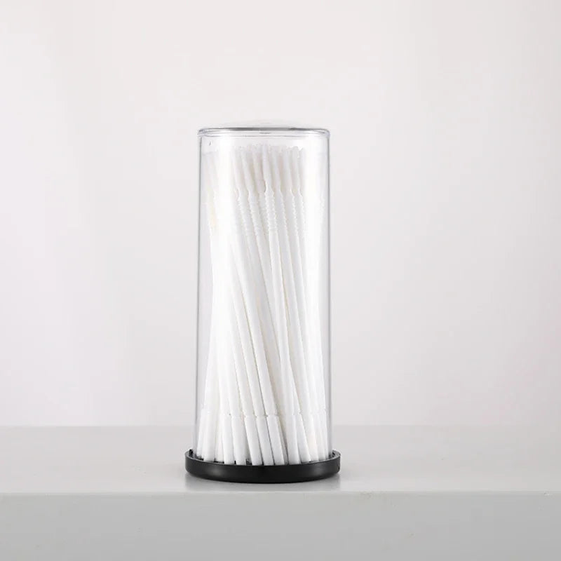 100pcs Long Head White Color Disposable Microbrush Applicator Mini Lash Brush Applicators Microblade Makeup Micro Brushes Tool - Glowing Love