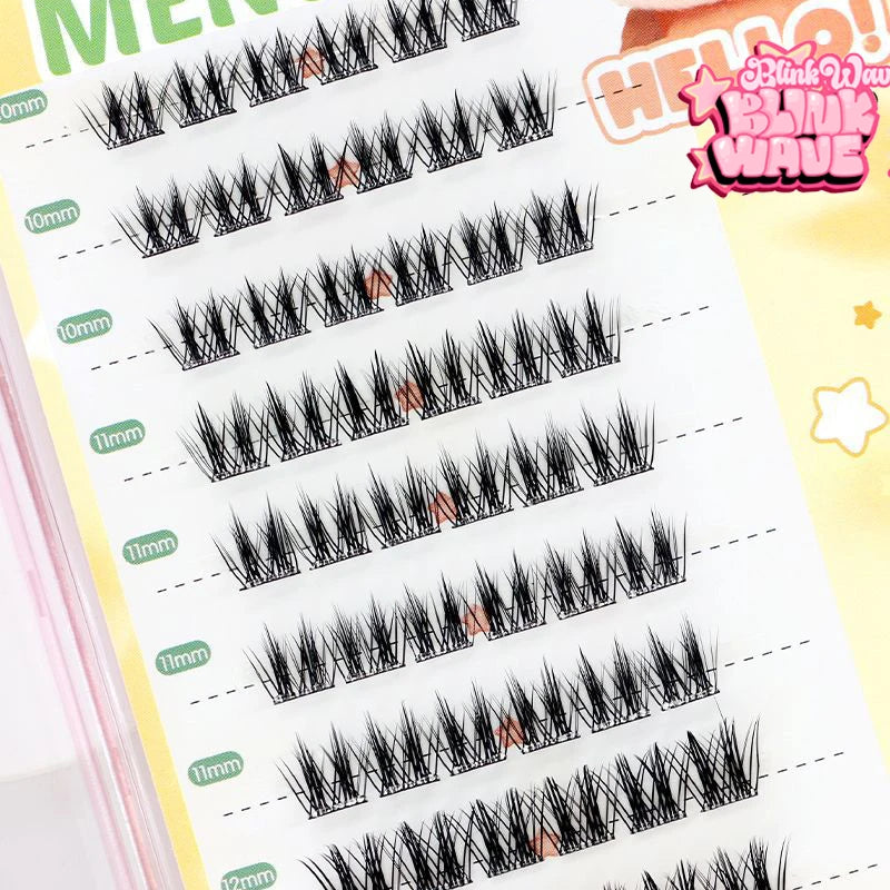 New Glue-free Self-adhesive False EyelashesC Curl Girl Group False Eyelashes DIY Anime Eyes Lashes Extension Enlarge Eyes Tool - Glowing Love