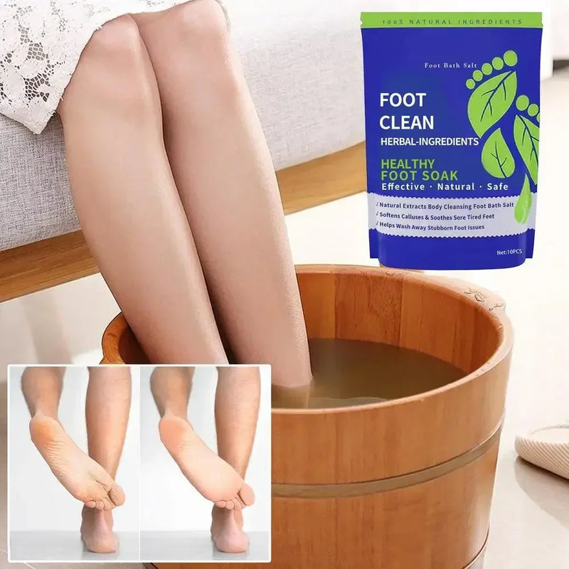 Foot Soaking Salts Pedicure Foot Softening Soak Pedicure Foot Soak Foots 10pcs Organic Foot Softening Capsule Shape Up Care