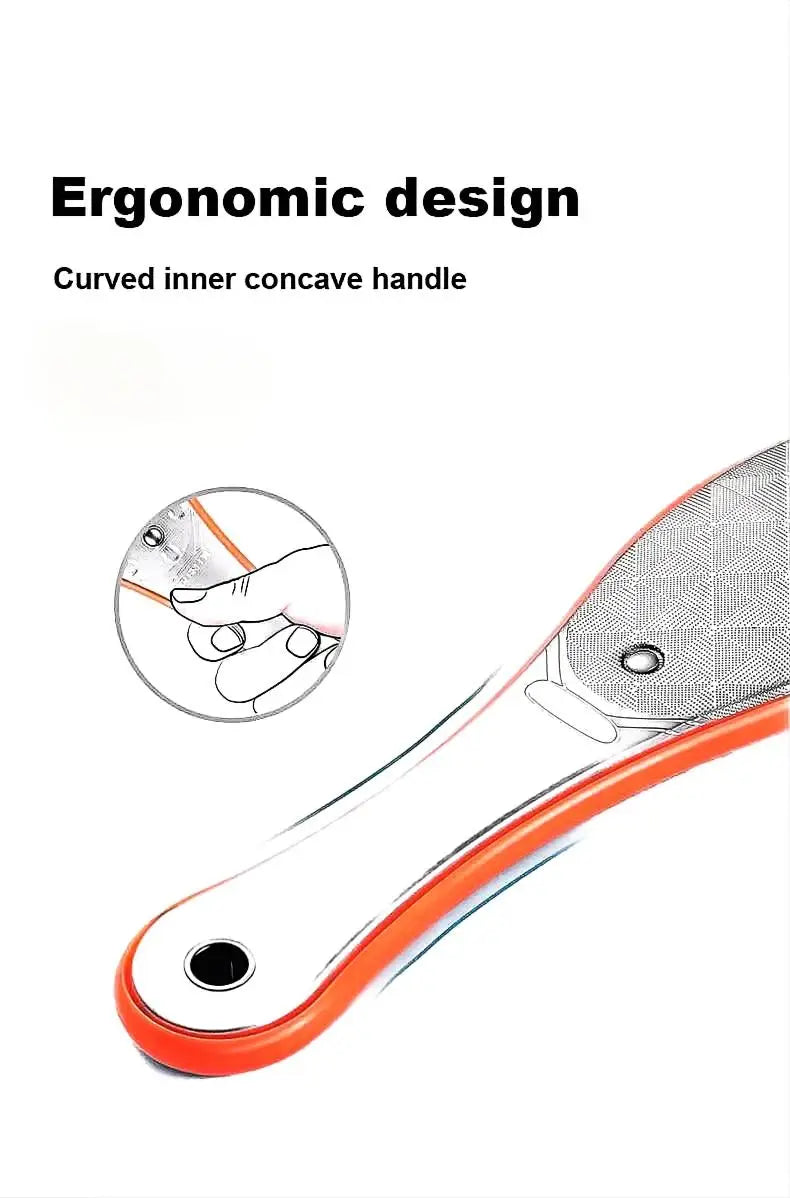 Double Sided Foot File Pedicure Foot Care Tools Dead Skin Callus Remover Stainless Steel Professional - Glowing Love