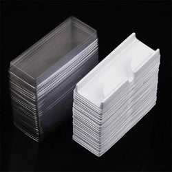 10pcs/set Reusable Eyes Lashes Case PVC Clear Lid Eyelash Holders False Eyelashes Empty Packing Box