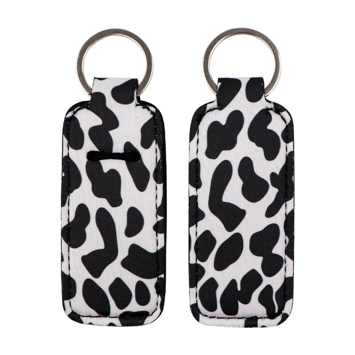 Leopard Print New Fashion Lipstick Holder Keychains Chapstick Holder Lip Balm Lipsticks Keyrings Bag Jewelry - Glowing Love