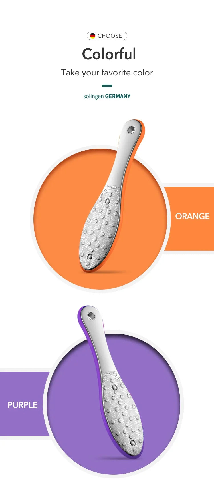 Double Sided Foot File Pedicure Foot Care Tools Dead Skin Callus Remover Stainless Steel Professional - Glowing Love