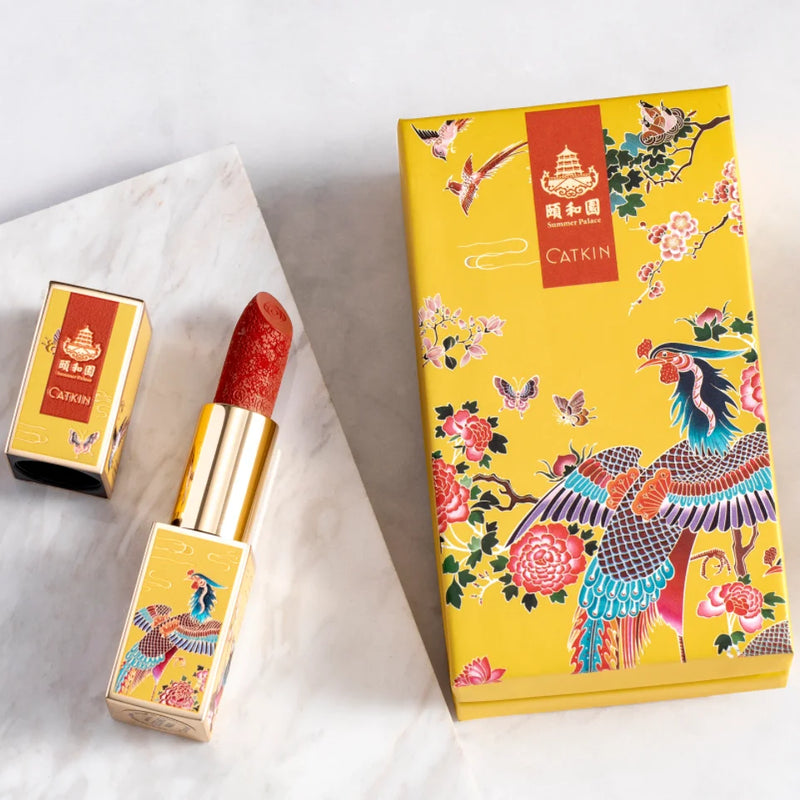 CATKIN Summer Palace Lipsticks Semi-Matte Lipstick Long Lasting for 24H，Lightweight Soft and Ultra Hydrating Lipsticks