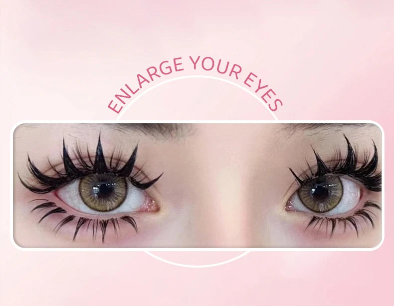 DINGSEN 5 Pairs Manga Lashes Eyes Lashes Soft Natural Long Eyelashes Fake Lashes Anime Wispy Strip False Eyelashes Makeup - Glowing Love