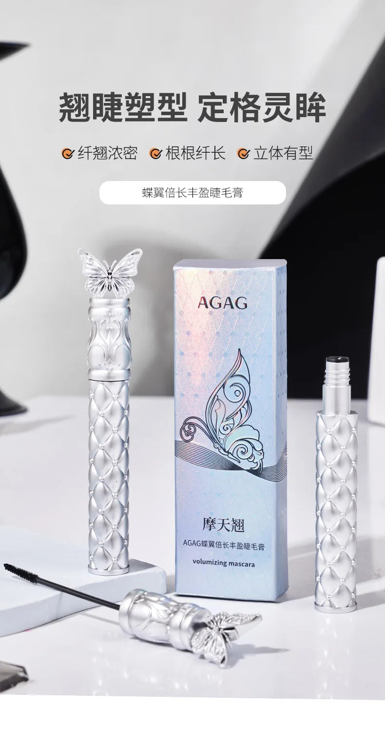 AGAG High Washable Mascara Makeup,Volumizing,Lengthening,Defining,Curling Waterproof Mascara Carbon Black