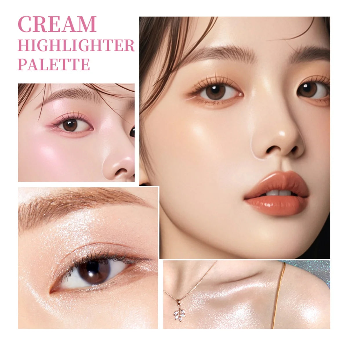8Colors Highlight/Brow/Blush Palett Enhance Facial Three-dimensional Makeup Shimmer Waterproof Makeup Tool Cosmetic