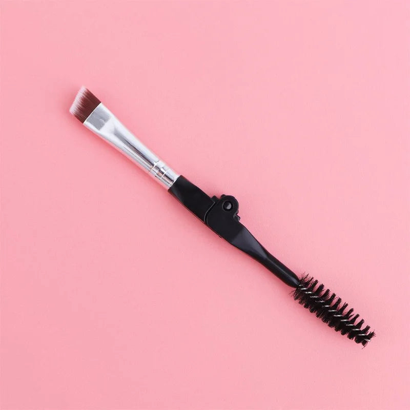 Tool Eyelash Separator Portable  Mascara  Applicator Duo Angled  Eyebrow  Brush Foldable Eyebrow Brush Spoolie Brush lash brush