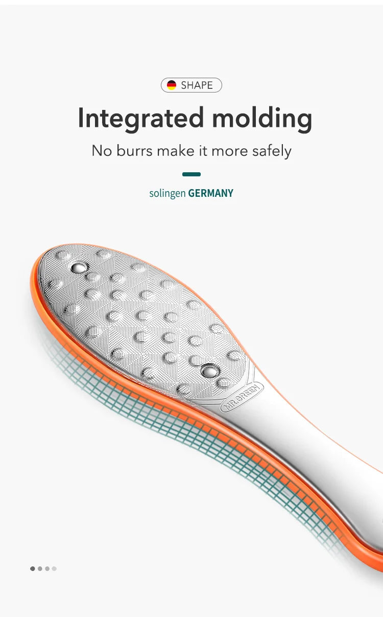 MR.GREEN Double Sided Foot File Pedicure Foot Care Tools Dead Skin Callus Remover Stainless Steel Professional - Glowing Love