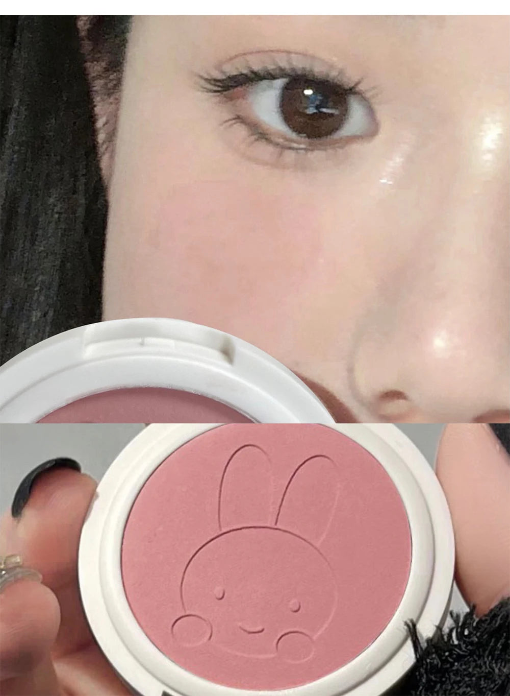 Single Color Blush Palette Waterproof Matte Peach Rouge Orange Red Face Blush Cheek Tint Brighten Contour Female Makeup Cosmetic