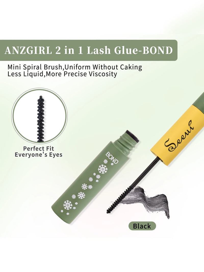 Individual Lashes Cluster Lash Clusters DIY Eyelash Extension Resuable with lash glue remover tweezers lash brush