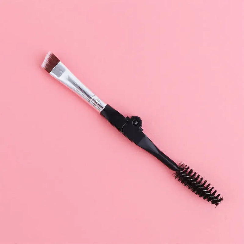 Tool Eyelash Separator Portable  Mascara  Applicator Duo Angled  Eyebrow  Brush Foldable Eyebrow Brush Spoolie Brush lash brush