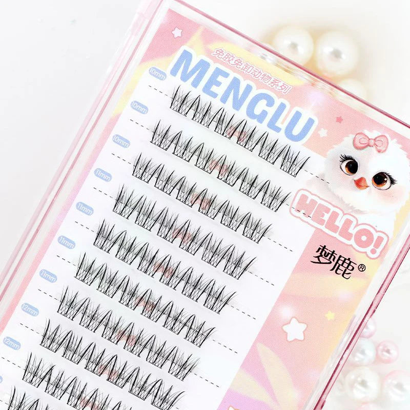 New Glue-free Self-adhesive False EyelashesC Curl Girl Group False Eyelashes DIY Anime Eyes Lashes Extension Enlarge Eyes Tool - Glowing Love