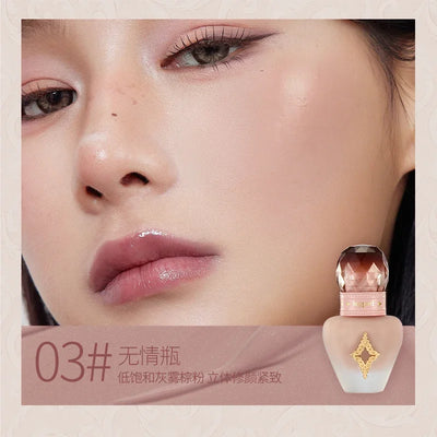 Liquid Blush Makeup - Blendable & Buildable Lightweight Cheek Color Blush Cream Natural Brighten Contouring Korean Cosmetics