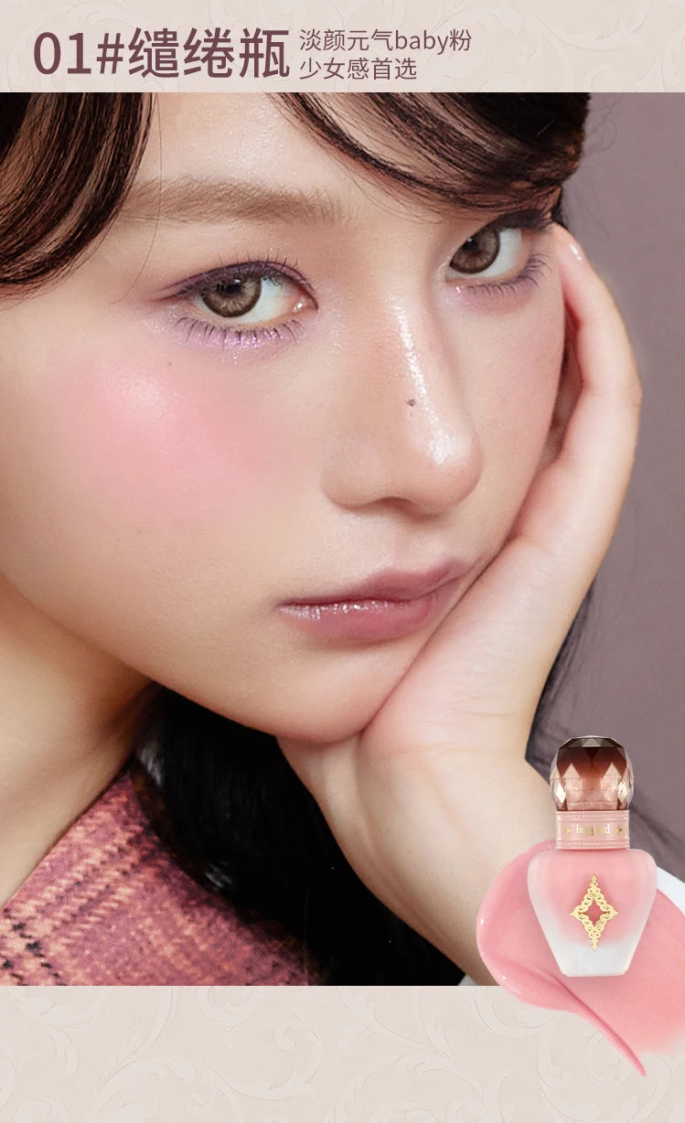 Liquid Blush Makeup - Blendable & Buildable Lightweight Cheek Color Blush Cream Natural Brighten Contouring Korean Cosmetics