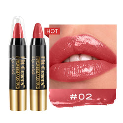 Fit Colors 6-Color Nourishing Lip Crayons - Velvet Finish, Hydrating, Non-Transfer, and Waterproof Lipsticks