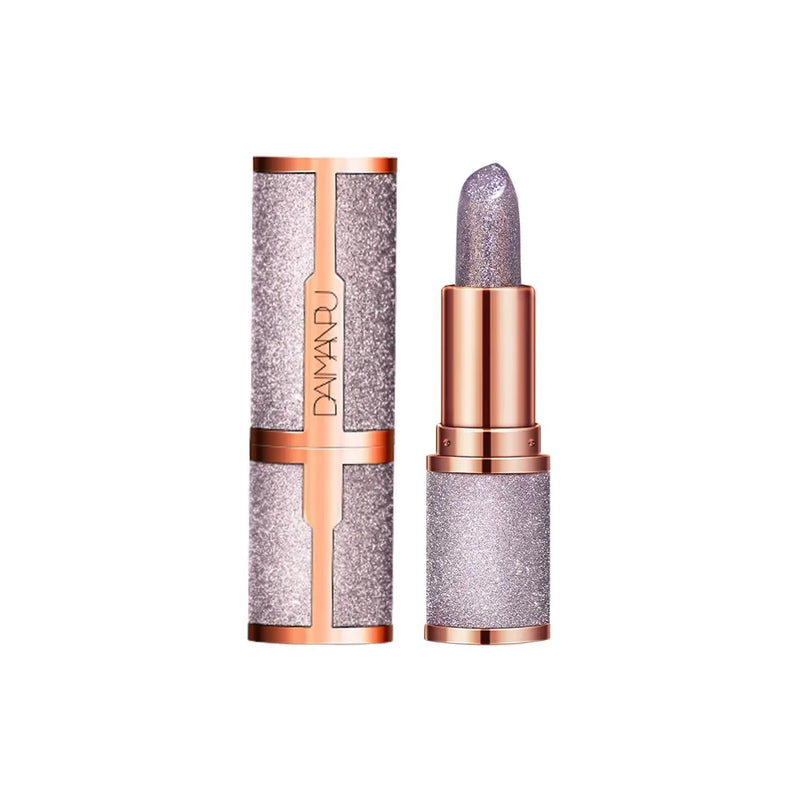 Diamond Temperature Color Changing Glitter Lipsticks Waterproof Longlasting Moisturizing Velvet Matte Lip Tint Sexy Lips Makeups