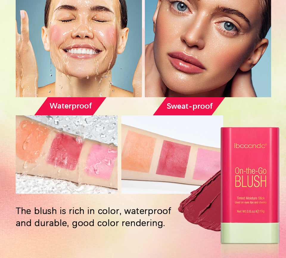 PixiBlush Cosmetic Blush Makeup Products Make Up Blusher Cosmetics Pink Blush in Bar Korean Palette Long lasting Matte Stick