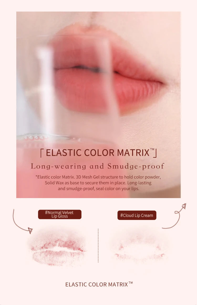 Flower Knows Strawberry Rococo Series Cloud Lip Cream Lipsticks 3.5g - Glowing Love