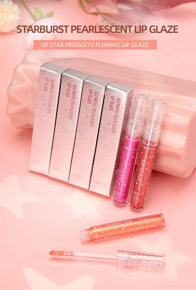 15 Colors Glitter Liquid Lipglaze Tint Laser Holographic Lipsticks Cosmetics Shiny Pigment Waterproof Makeup Women Lipglosses