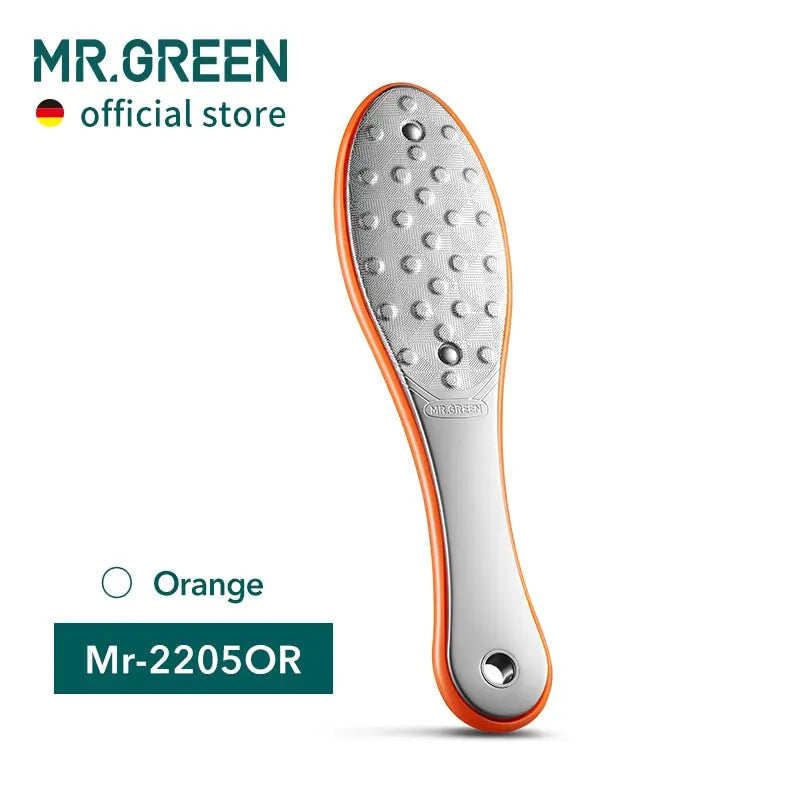 MR.GREEN Double Sided Foot File Pedicure Foot Care Tools Dead Skin Callus Remover Stainless Steel Professional - Glowing Love