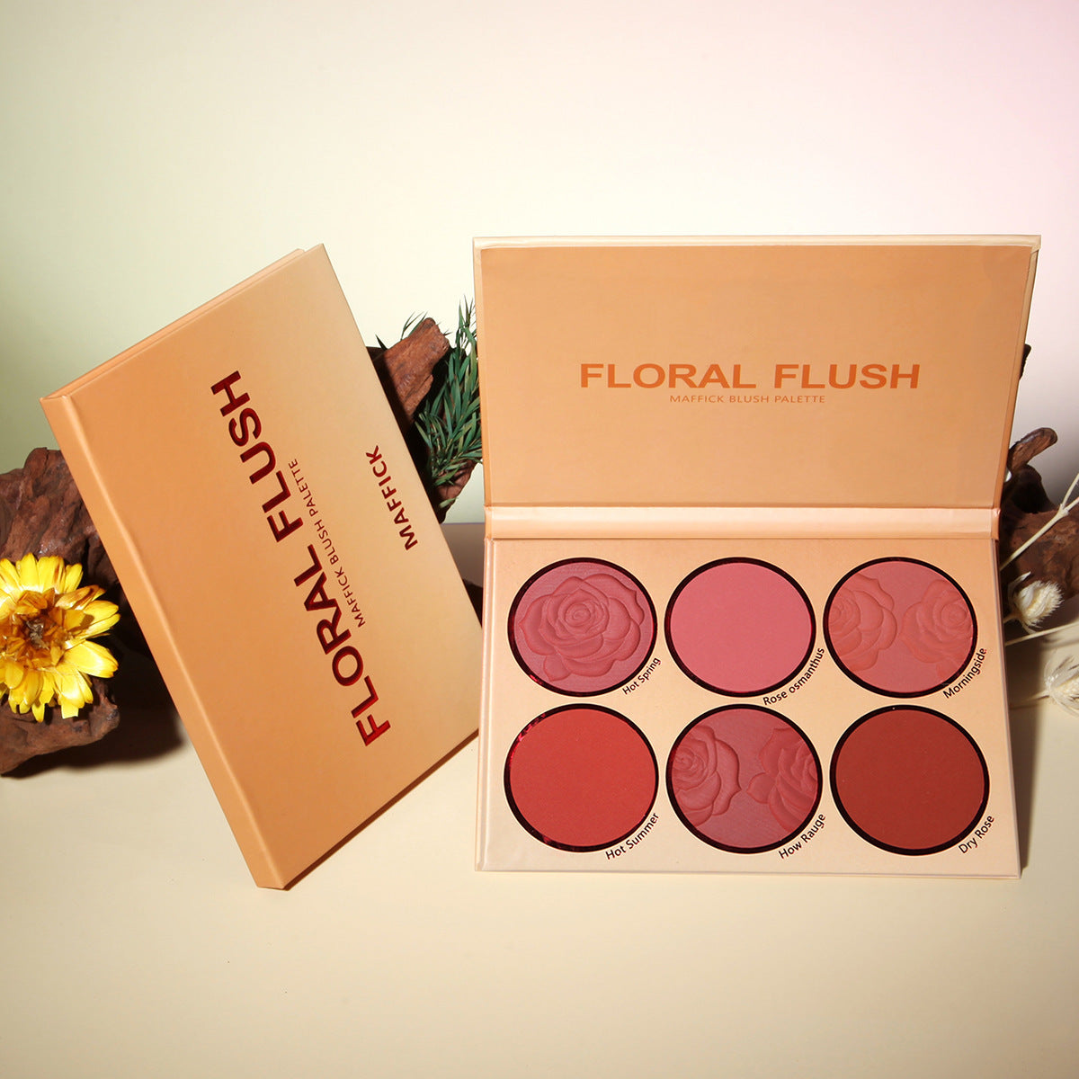 Blush Palette – 6-Color Floral-Inspired Shades - Glowing Love